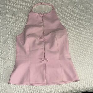 Zara halter top bow